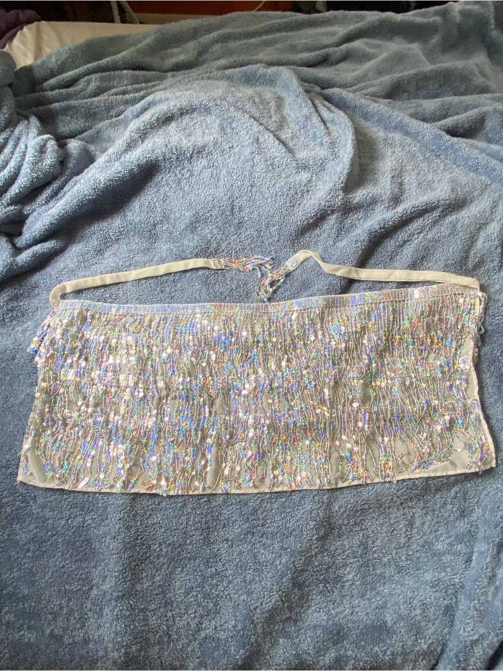 Sequined Swimsuit Bottom Coverup